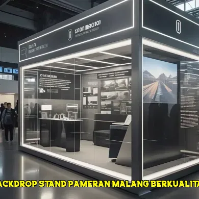 backdrop stand pameran malang berkualitas